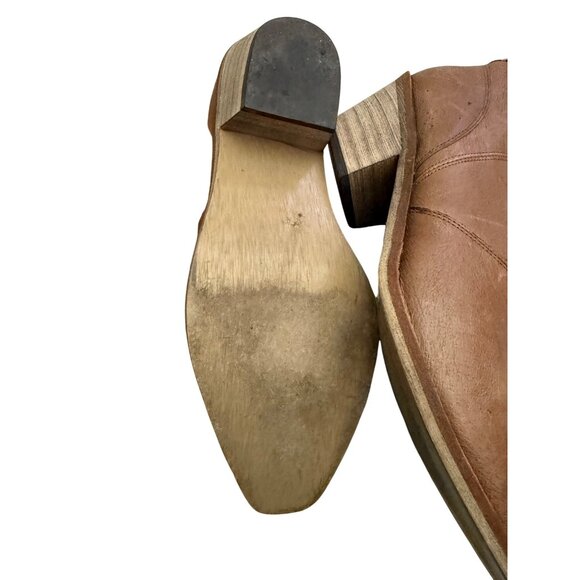 Steve Madden Womens P. Wesst Brown Leather Western Ankle Boots Size 6.5 - Picture 4 of 14